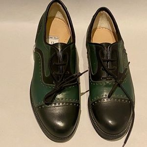 Walter Genuin Golf Shoes Gore-Tex New Spikes Green/Black sz.7